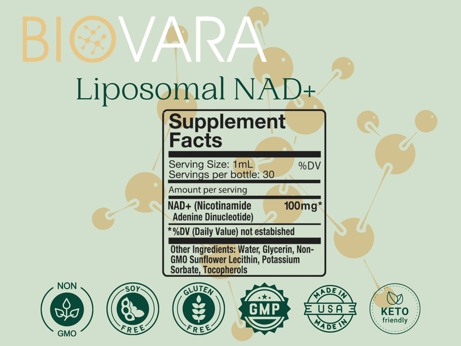 Oral Liposomal NAD+ 100mg/mL 1oz bottle