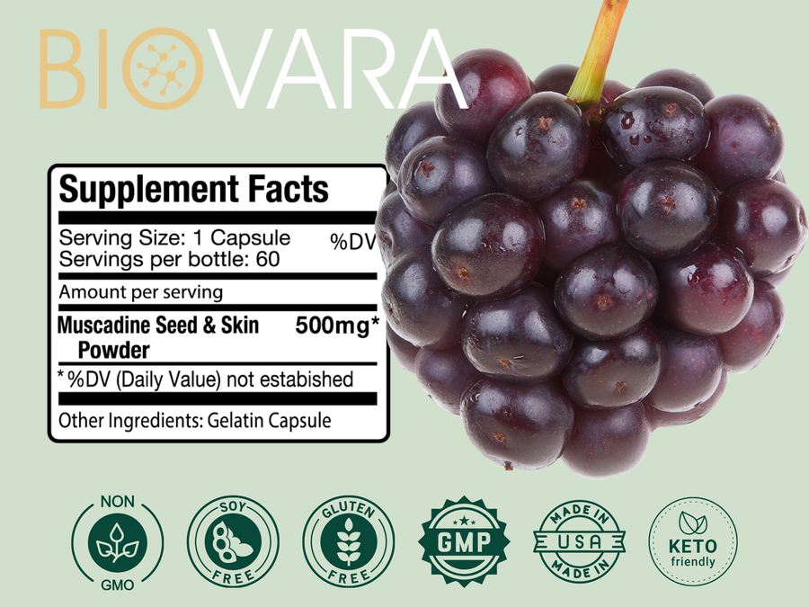 Natural Resveratrol Capsules 60ct